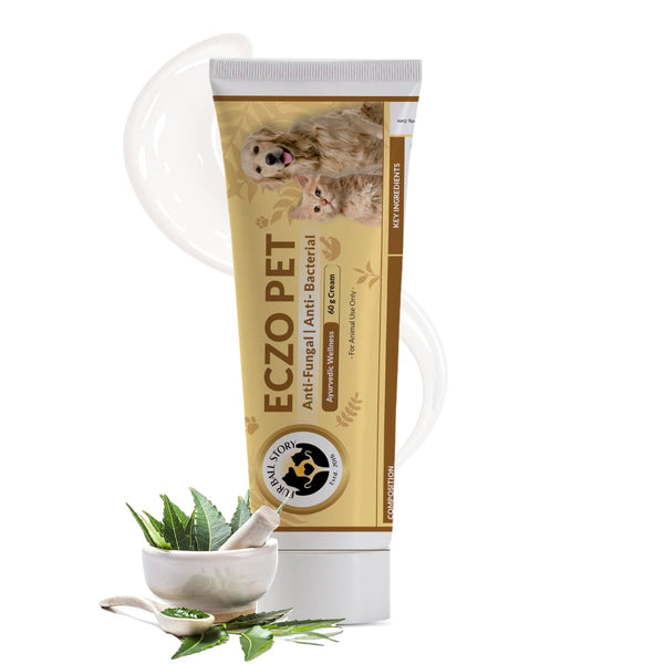 Fur Ball Story ECZO PET Cream 60g - Anti-Bacterial, Antiseptic, and Antiallergic Cream for Pets (All Life Stages)