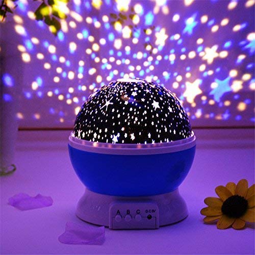 Star Master Galaxy Night Projector Lamp Ceiling Led Light 360 Rotating Colorful Lights Starry Space Projection Home Room Decoration Design, Toys Gift for Kids Boy Girl, Plastic, Multicolor
