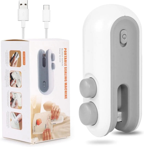Portable Mini Sealing Machine, Handheld Packet Sealer for Food, Snacks, Chips, Fresh Storage, Plastic Bags Sealing Machine