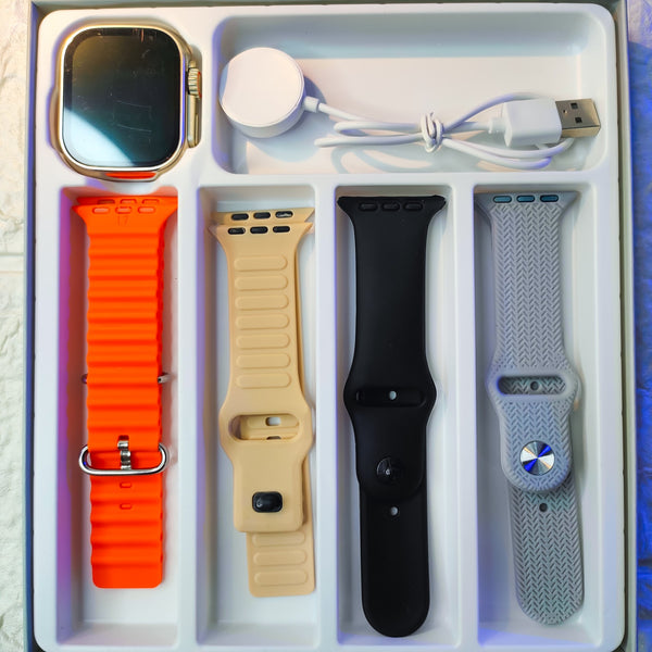 4 in 1 Series Ultra Smart watch With Wireless Charger