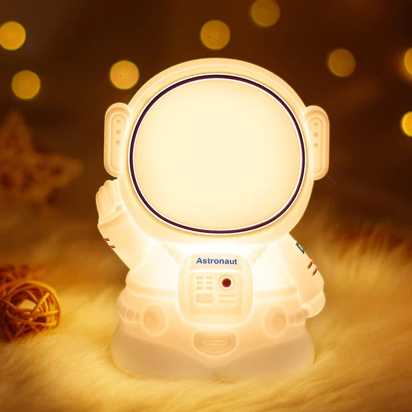 Cute Silicone Astronaut Led Night Light,Squishy Lamp Color Changing Bedside Lamp for Baby Nursery,Kawaii Animal Lamp for Bedroom Birthday Gift for Girl,Boy&Toddlers (Astronaut)