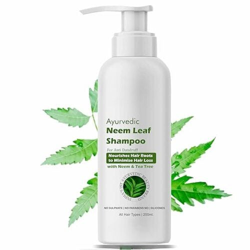 Wild & Pure Fresh Neem Anti Dandruff Herbal Shampoo for Men & Women 200 ml