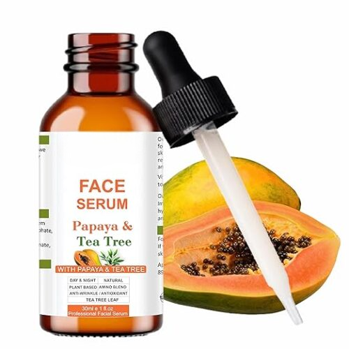 Papaya Radiance Glow Face Serum, 30ml, Non-Sticky, Ayurvedic Formula with Tea Tree & Papaya Fruit Extract