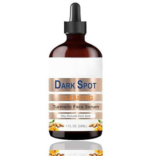 Dark Spot Clearing Turmeric Face Serum, 10% Turmeric & 5% Niacinamide, Reduces Dark Spots, Organically Sourced Turmeric, 30ml